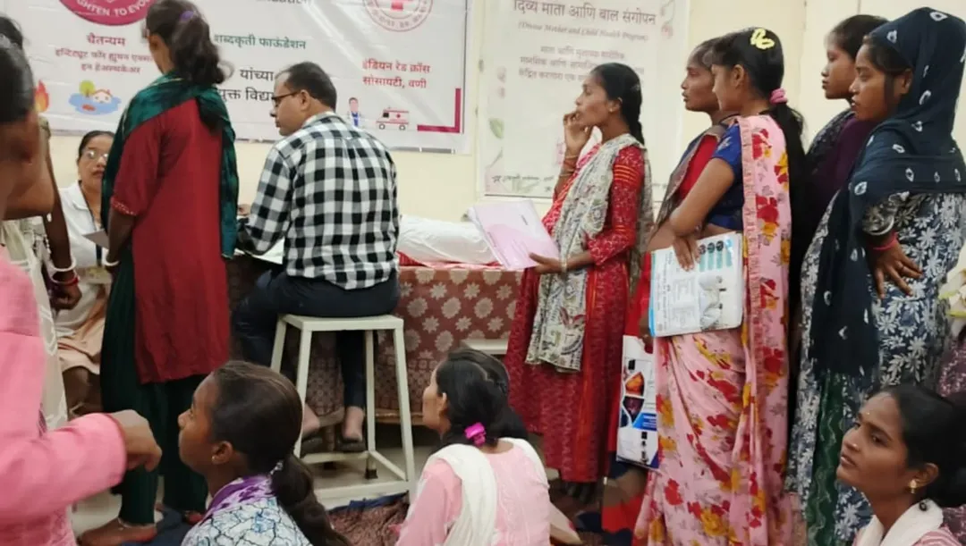 Yoga session for mothers